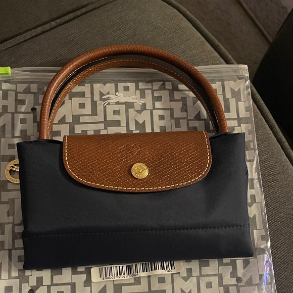 Longchamp Small Le Pliage Original Top Handle Bag -Navy - Picture 9 of 9